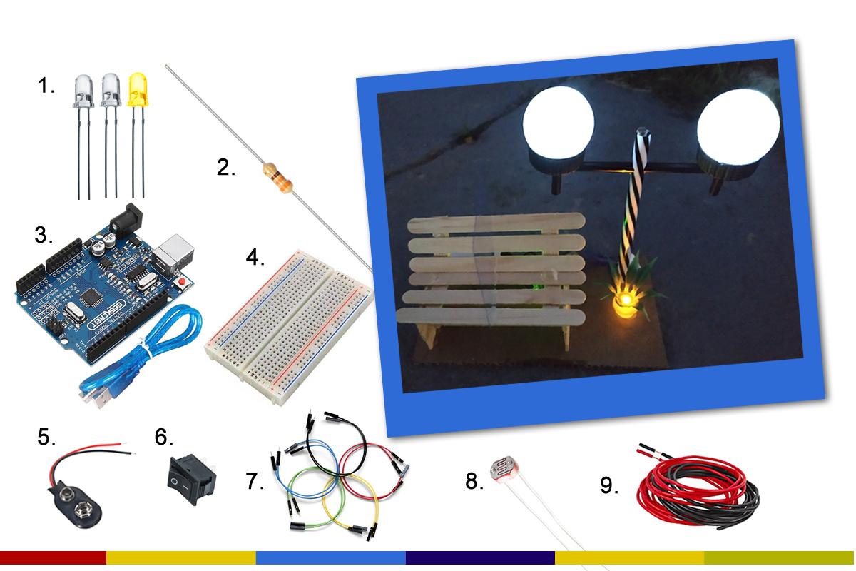 Kit Poste de Luz DIY - Componentes Eletrônicos