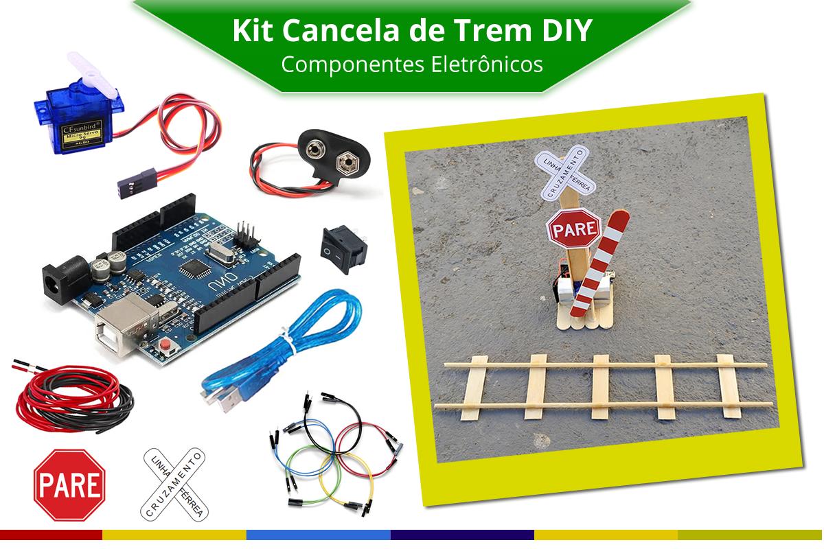 Kit Cancela Elétrica DIY - Componentes Eletrônicos